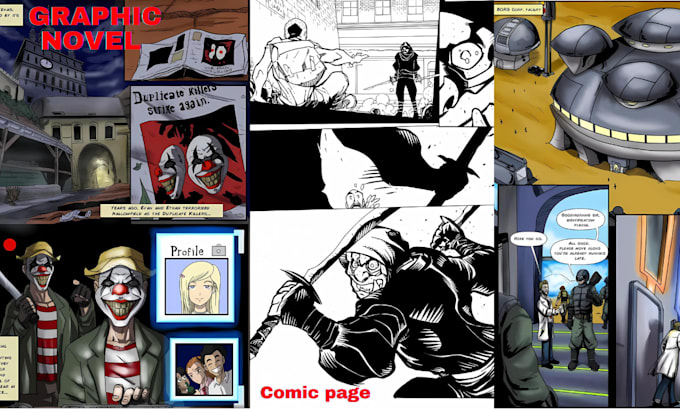 Gig Preview - Illustrate comic book picture book coloring book graphics novel cover page