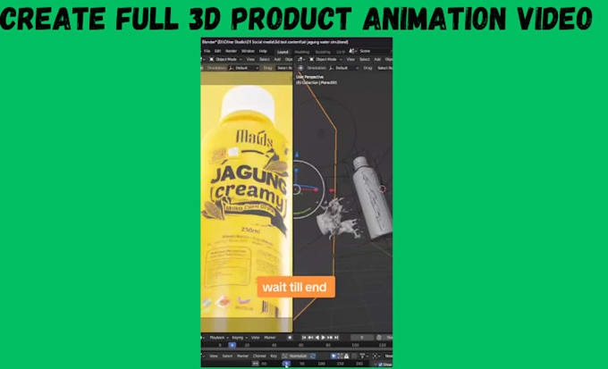 Gig Preview - Create 3d product animation video, cgi,water simulation business explainer video