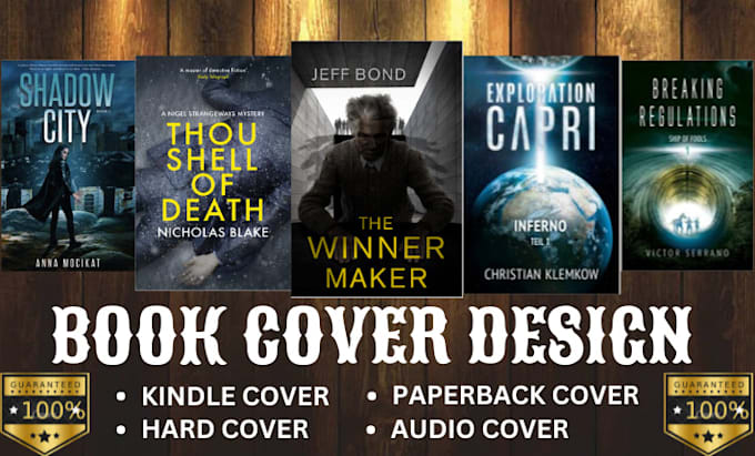 Bestseller - create a professional book cover design or book cover design and ebook cover