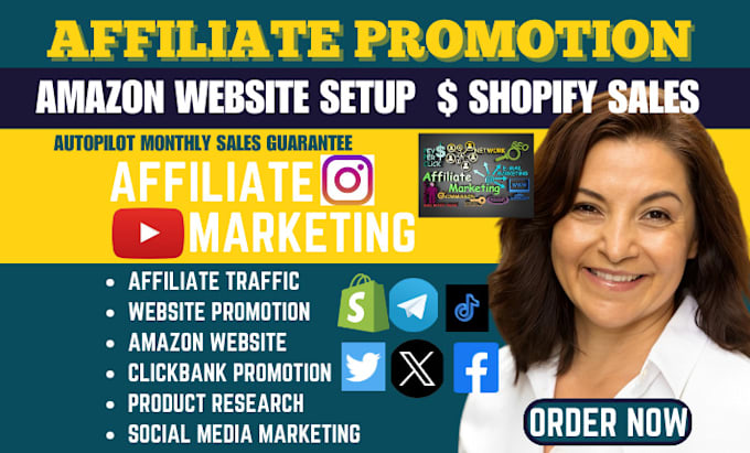 Gig Preview - Build converting clickbank affiliate marketing sales funnel link promotion