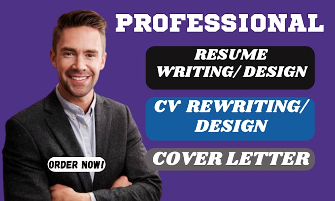 Gig Preview - Professionally write and design cover letter resume and CV writing