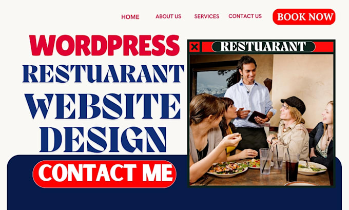 Gig Preview - Design exceptional restaurant website food website with online ordering system