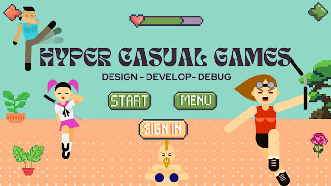 Gig Preview - Make hyper casual games addictive and eye catching 2d and 3d