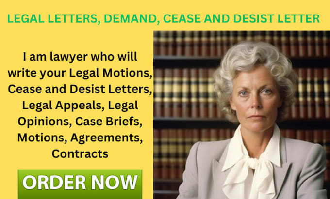 Bestseller - be a lawyer for demand letter, legal notices, cease and desist