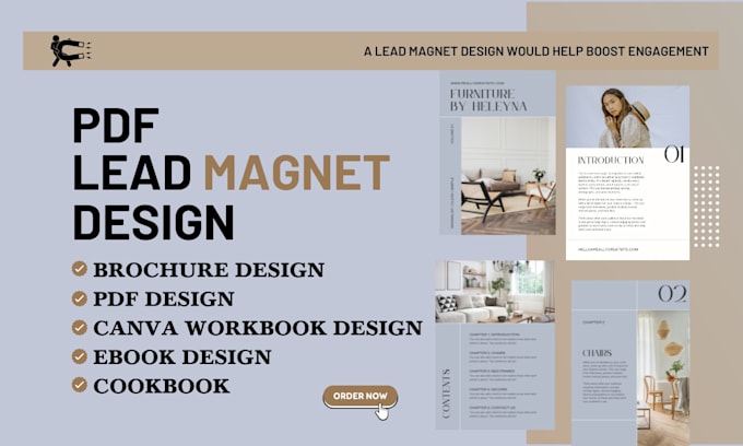 Gig Preview - Design PDF lead magnet, brochure, PDF lead magnet design checklist, ebook design