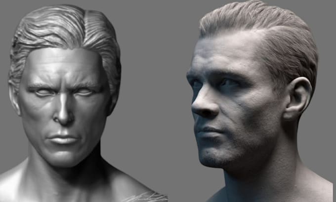 Gig Preview - Sculpt 3d head,3d bust, 3d portable model for 3d printing