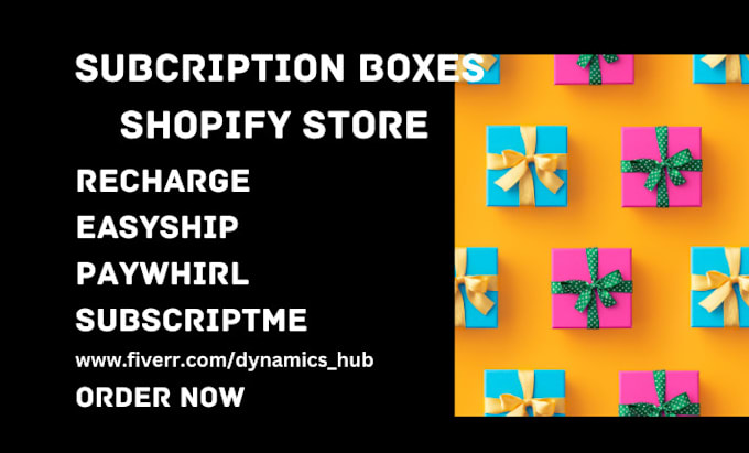 Gig Preview - Design shopify store subcription boxes recharge easyship paywhirl  subscriptme