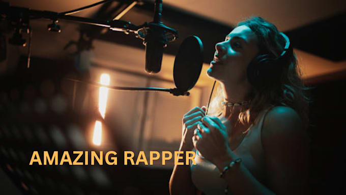 Gig Preview - Rap and produce your pop and hip hop song as a female rapper