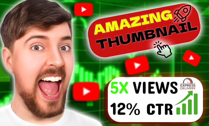 Gig Preview - Design amazing youtube thumbnail