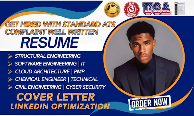 Gig Preview - Write structural engineer, civil engineer, software engineer, architect resume