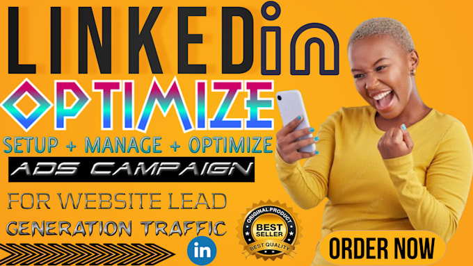 Gig Preview - Setup linkedin ads campaign for website leads  profile optimization