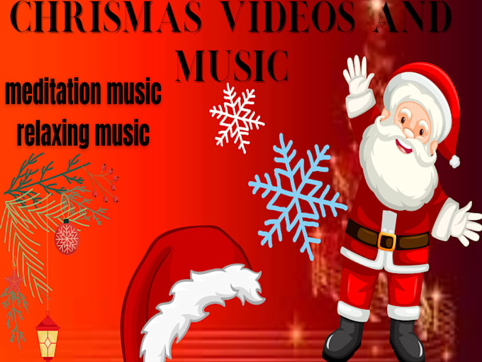 Gig Preview - Create christmas fireplace relaxing meditation music video for youtube channel