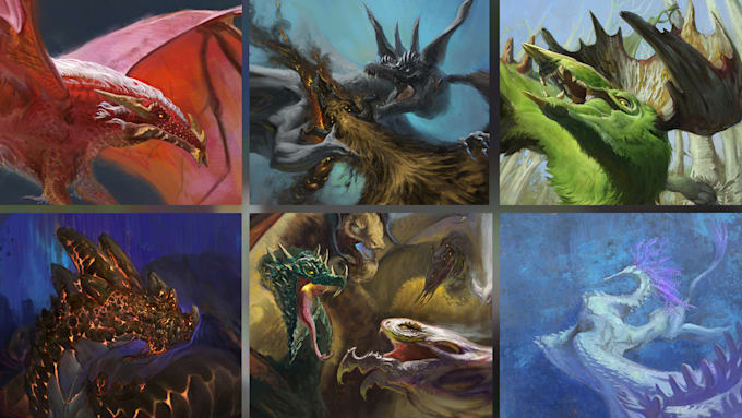 Gig Preview - Draw dragons of any kind as digital art