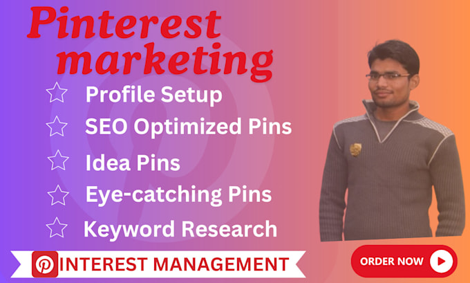 Gig Preview - Improve SEO boards and pins as a pinterest marketing manager