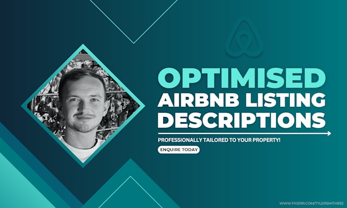 Gig Preview - Write professional airbnb listing descriptions with SEO