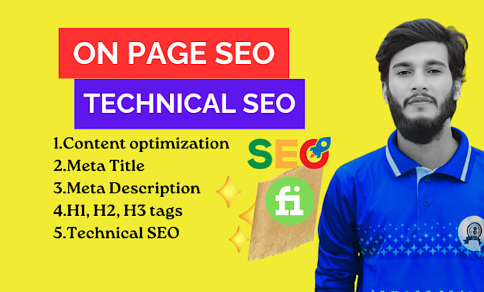 Gig Preview - Do complete on page optimization and technical SEO for your website