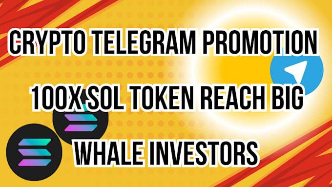 Gig Preview - Crypto telegram promotion crypto telegram marketing to get 100k investors