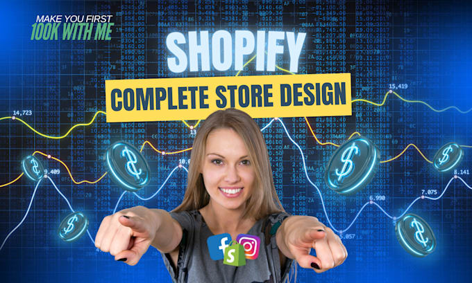 Gig Preview - Design, redesign shopify dropshipping or branded store