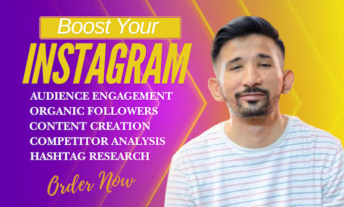 Gig Preview - Grow your instagram engagement organically with content and hashtag