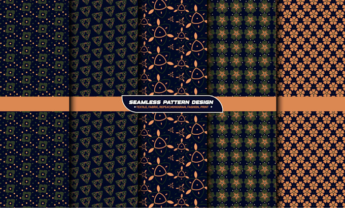 Gig Preview - Do clothing seamless  fabric trendy  textile print pattern