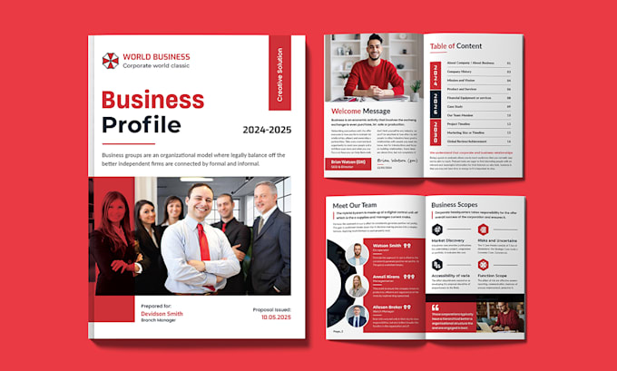 Gig Preview - Design business brochure, company profile, proposal, annual report