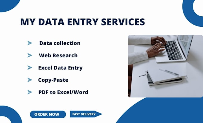 Gig Preview - Be an expert in data entry, data collection and web research