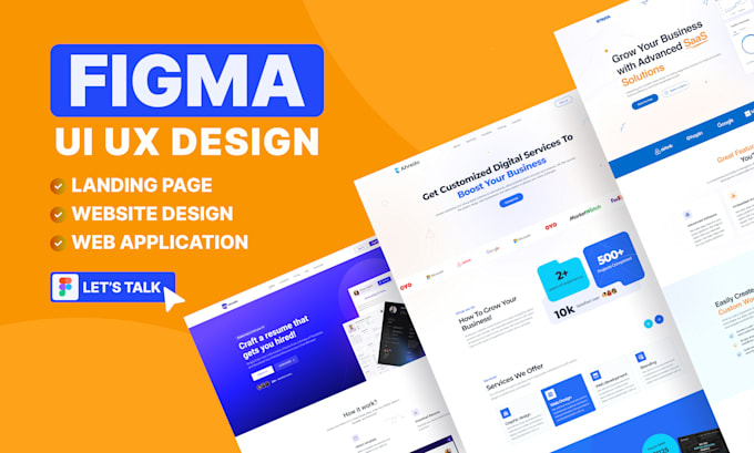 Gig Preview - Do figma design website, figma ui ux design, figma landing page, website mockup