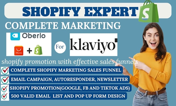 Gig Preview - Boost shopify sales, shopify dropshipping marketing, shopify store promotion