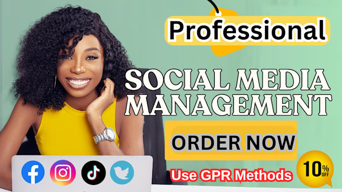 Gig Preview - Become your expert social media marketing manager