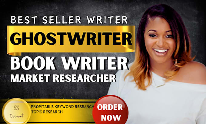 Gig Preview - Be your book writer, ghostwriter for non fiction books and ebook writing