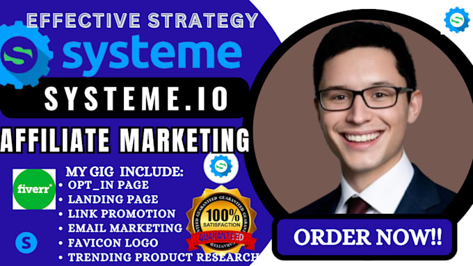 Gig Preview - Systeme io affiliate marketing, systeme io sales funnel, systeme io funnel