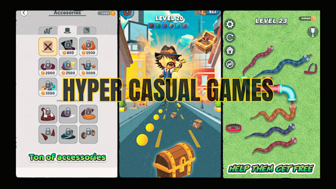 Gig Preview - Develop fun and addictive hypercasual unity games