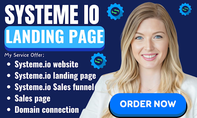 Gig Preview - Do systeme io sales funnel, systeme io landing page in systeme io sales funnel