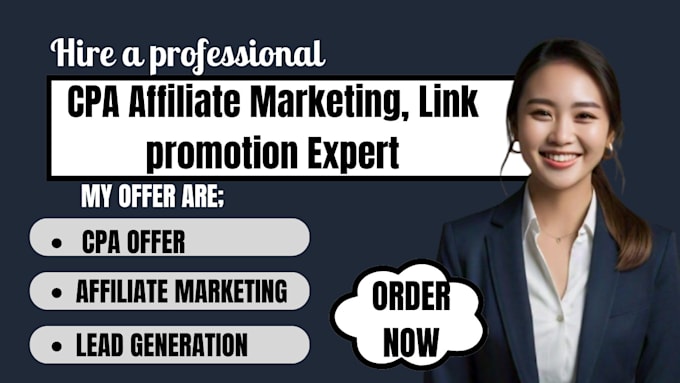 Gig Preview - Cpa marketing, cpa offer ,sellvia marketing, link promotion