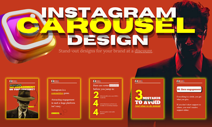 Gig Preview - Create stand out carousel designs for your instagram