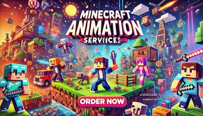 Gig Preview - Personalized minecraft videos for brand promotion, trailers