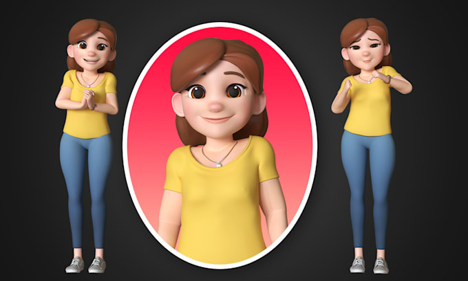 Gig Preview - Create 3d character modeling and rigging for blender