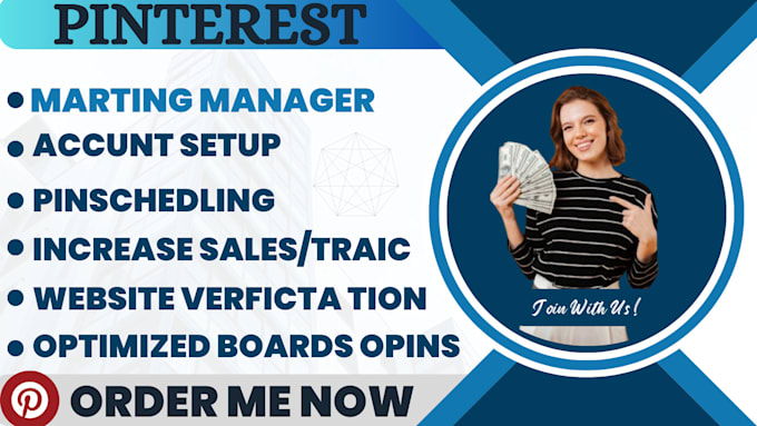 Gig Preview - Be your pinterest marketing manager SEO expert, with pins and boards