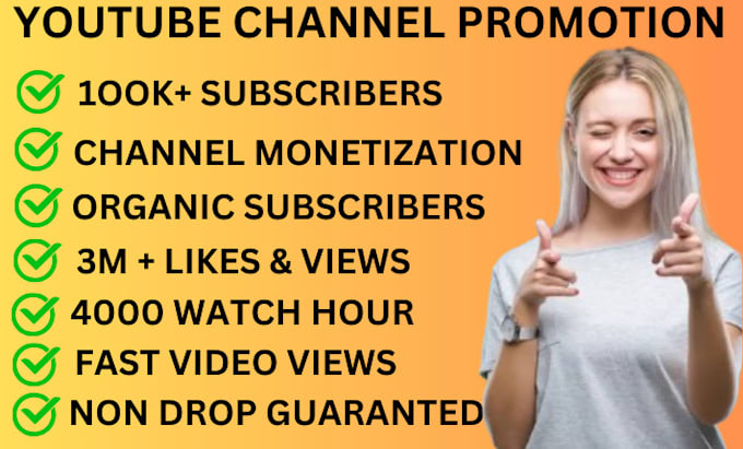 Bestseller - usa youtube channel promotion playlist subscription for channel monetization