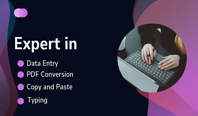 Gig Preview - Do accurate data entry, web research, copy paste and excel data entry jobs