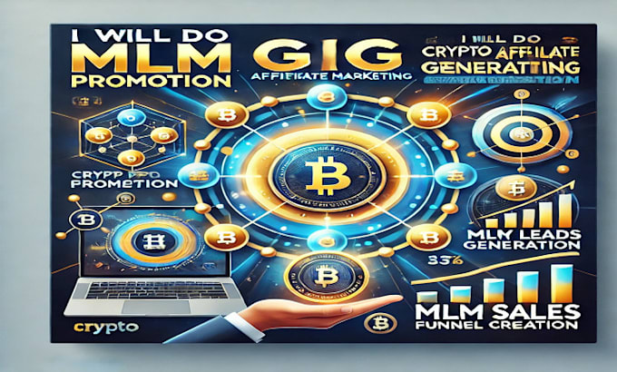 Gig Preview - Do mlm promotion, crypto affiliate, mlm leads generation and mlm sales funnel