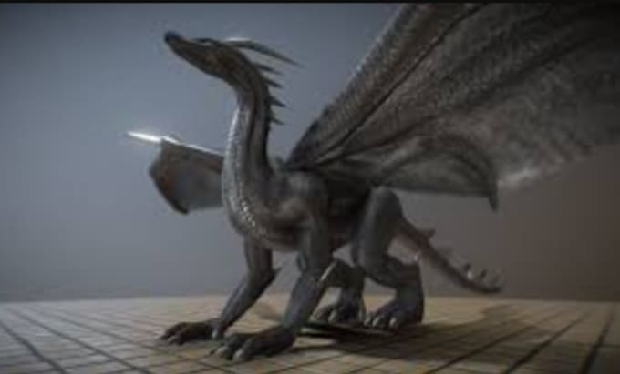 Gig Preview - 3d dragon animation, 3d animal model, animal animation, dragon model