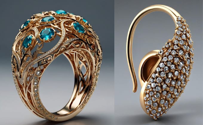 Bestseller - do jewelry design jewelry retouching cad design for modeling rendering