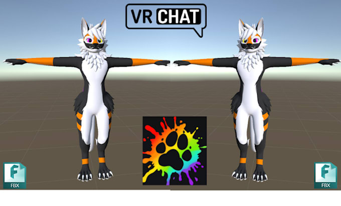 Gig Preview - Do custom 3d avatar, vtuber and roblox, vrchat avatar commission, 3d model furry