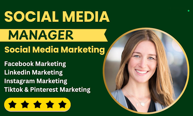 Gig Preview - Be your social media manager and social marketing manager content creator