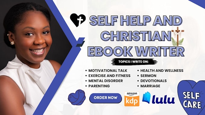 Gig Preview - Ghostwrite self help christian ebook, article writer ebook writing, ghostwriting