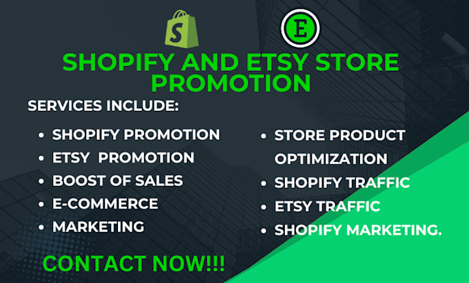 Gig Preview - Boost your etsy and shopify store sales and store promotion