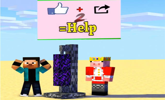 Gig Preview - Create a minecraft 3d animation