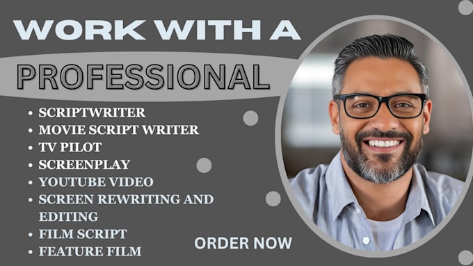 Gig Preview - Be your movie script writer screenplay filmscript tv pilot feature screenwriting