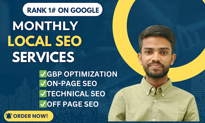 Gig Preview - Premium monthly local SEO services to boost your google rankings